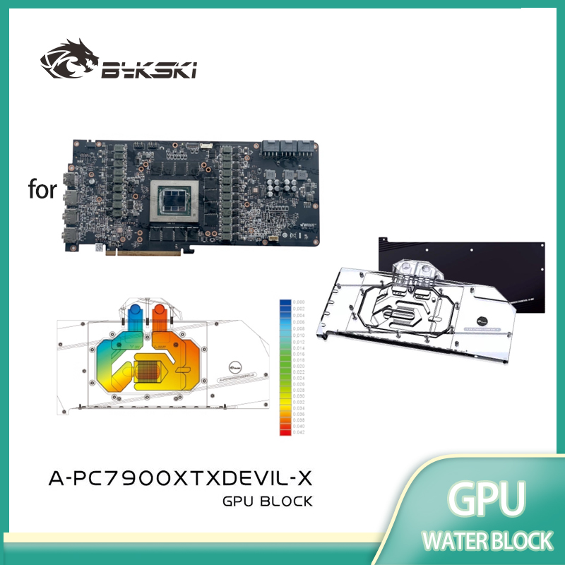 บล็อกน้ำระบายความร้อน GPU Byks - Rx 7900 Xtx 24Gb Video Card บทวิจารณ์และราคา