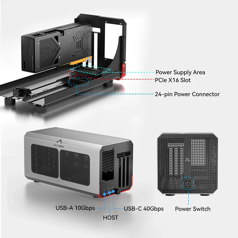 Acasis กล่อง eGPU ความเร็ว 40G - Thunderbolt 4 External Gpu Enclosure บทวิจารณ์และราคา