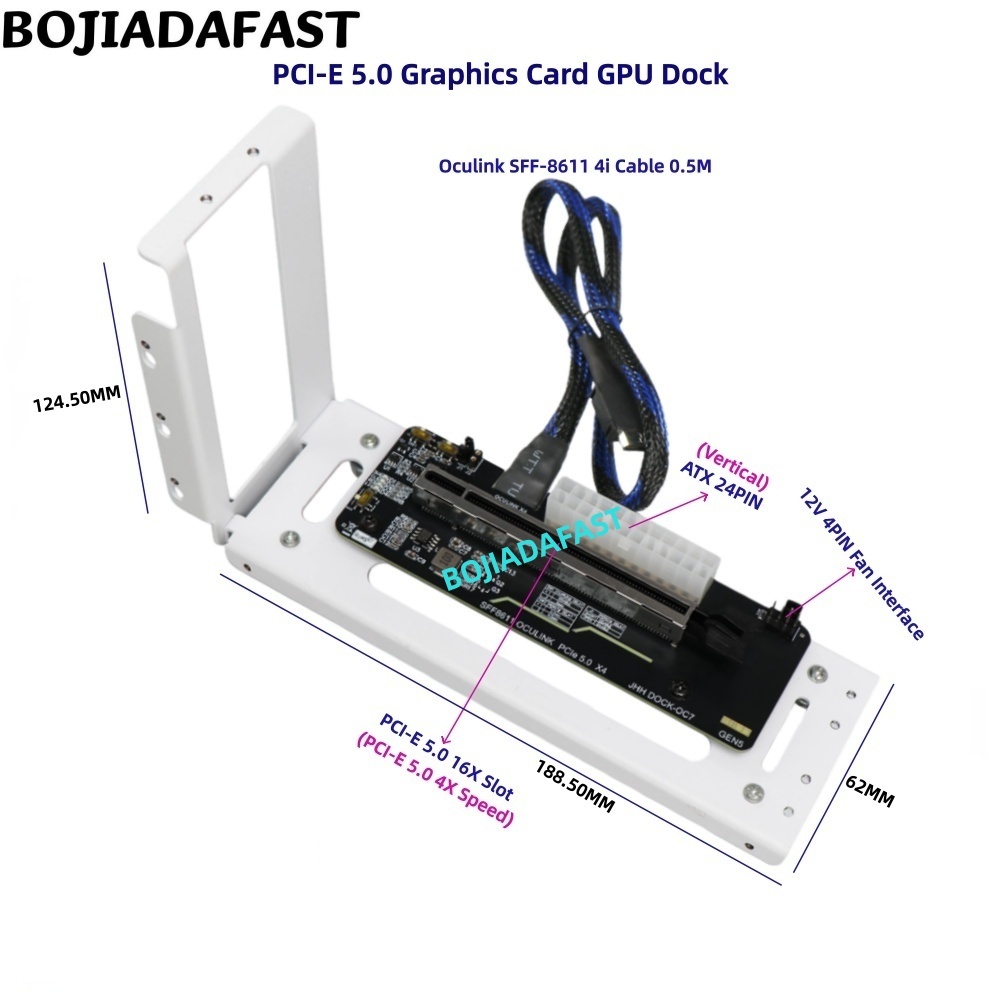 การ์ดอะแดปเตอร์ PCI-E 5.0 16X  - Oculink Egpu Dock Graphics Card บทวิจารณ์และราคา