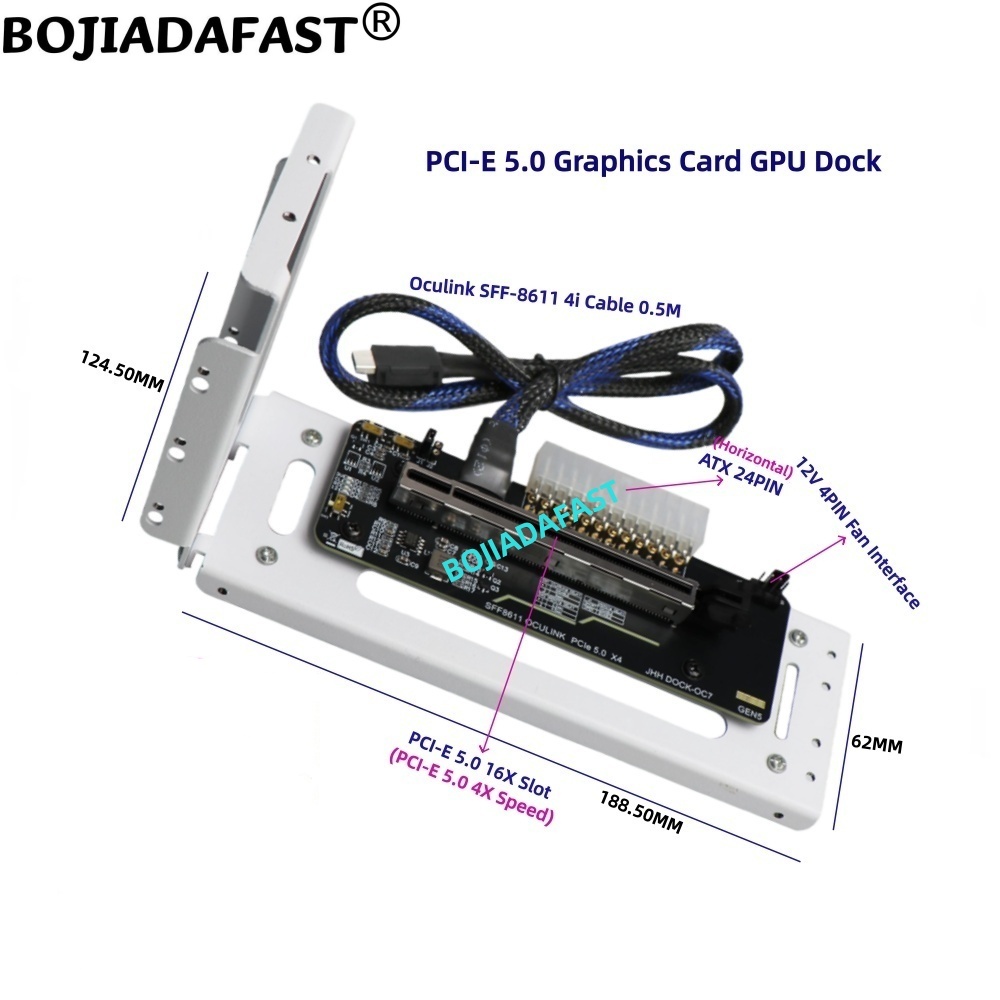 การ์ดอะแดปเตอร์ PCI-E 5.0 16X  - Oculink Egpu Dock Graphics Card บทวิจารณ์และราคา