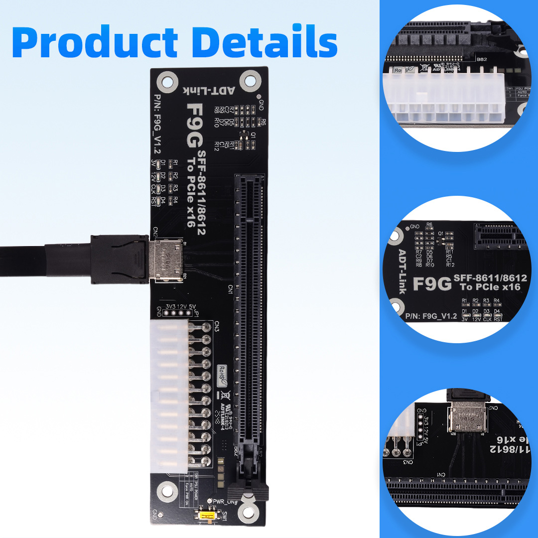 OCuLink SFF-8611 /8612 ต่อ PCI - Oculink Egpu Dock Graphics Card บทวิจารณ์และราคา
