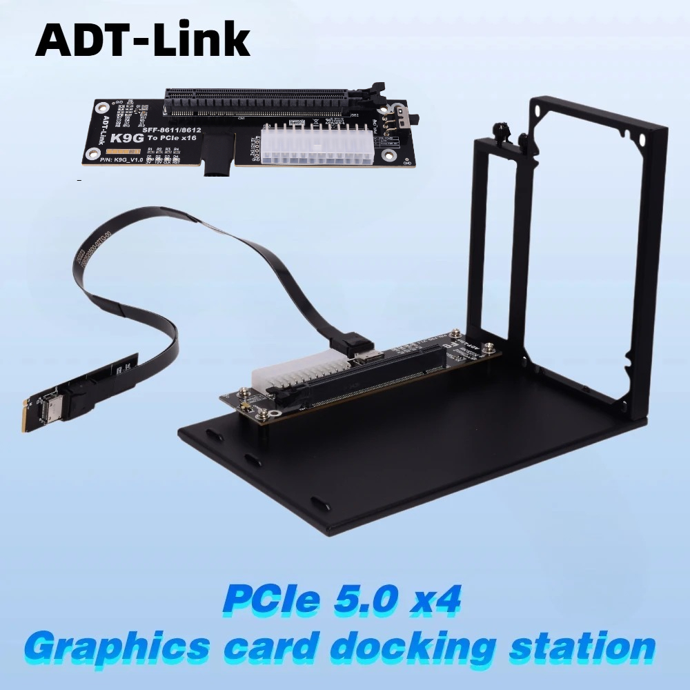 ADT-Link PCIe 5.0 4.0 128Gbps  - Oculink Egpu Dock Graphics Card บทวิจารณ์และราคา