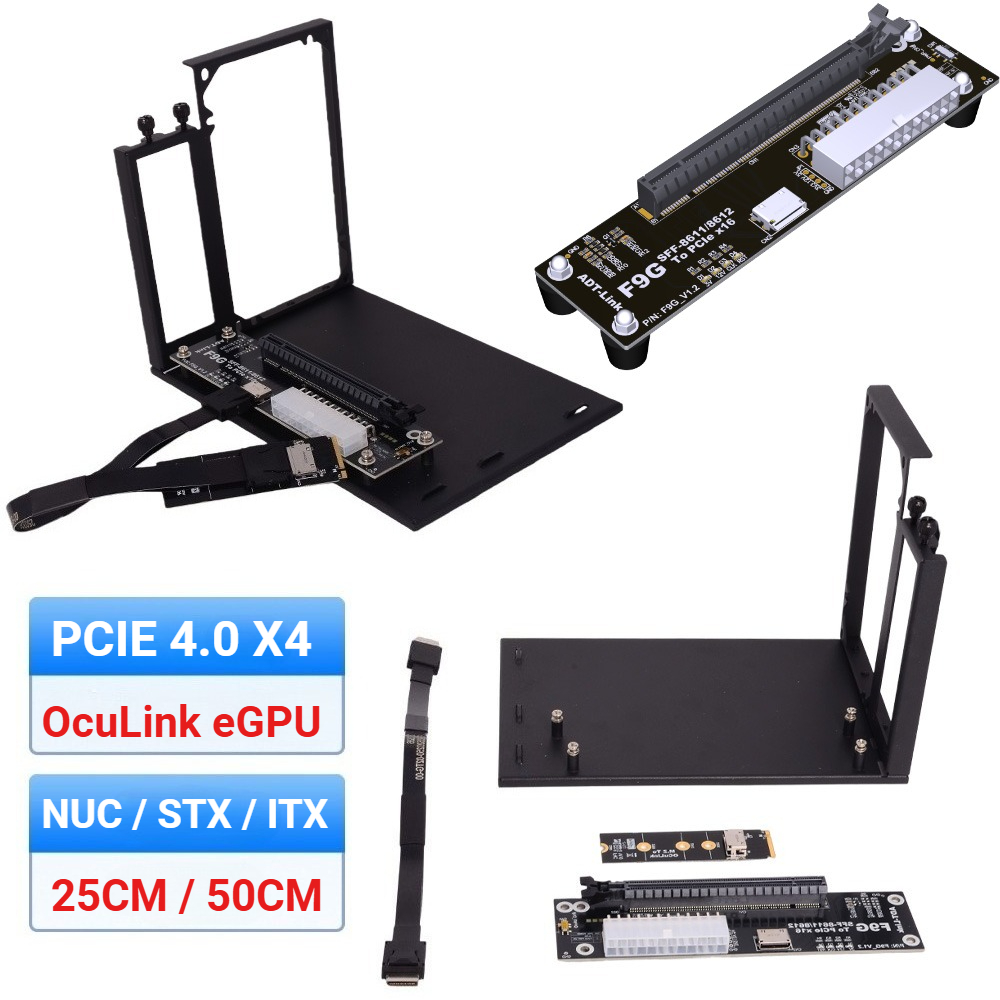 อะแดปเตอร์ F9G-BK7 EGPU Oculin - Oculink Egpu Dock Graphics Card บทวิจารณ์และราคา