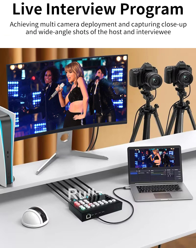 4K HDMI Video Switcher MIC Mix - 4 Hdmi Multi Monitor Video Card 4K บทวิจารณ์และราคา